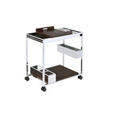 Lisses Chrome Serving Cart Model 98420 By ACME Furniture